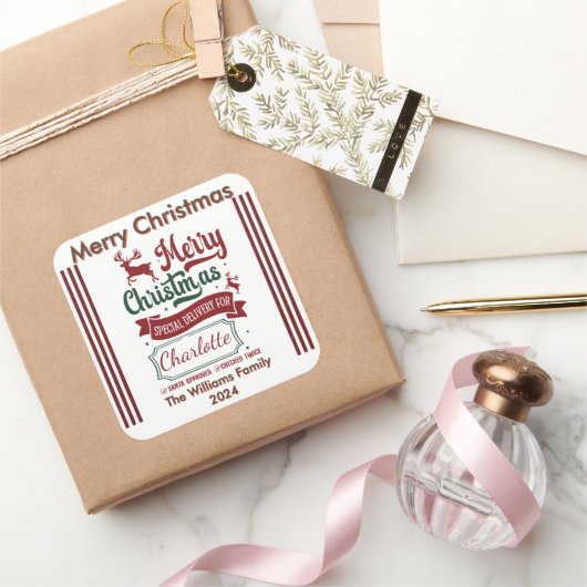 Fröhlicher Holiday Spirit Sticker (Schenken)