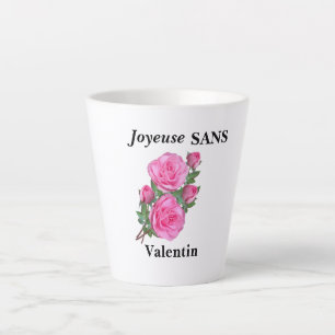 "Fröhlicher Humor ohne Valentinstag" Milchtasse