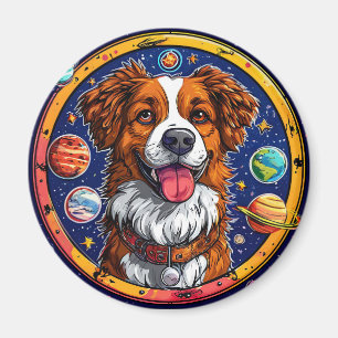 Fröhlicher Hund Magnet