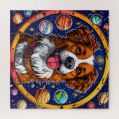 Fröhlicher Hund Puzzle (Horizontal)