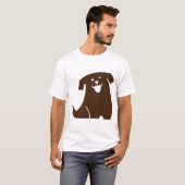 fröhlicher Hund T-Shirt (Vorne ganz)