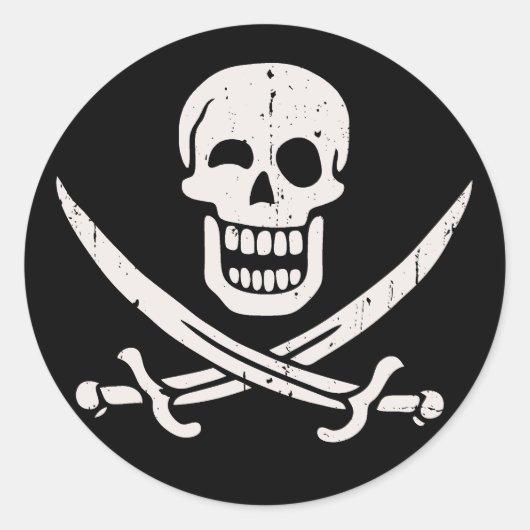 Fröhlicher Jack Runder Aufkleber (Vorderseite)