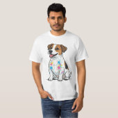 Fröhlicher Jack Russell Spritzspaß T-Shirt (Vorne ganz)