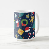Fröhlicher Jumble-Becher Kaffeetasse (VorderseiteRechts)