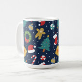 Fröhlicher Jumble-Becher Kaffeetasse (Vorderseite Links)