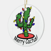 Fröhlicher Kaktus Keramikornament (Links)