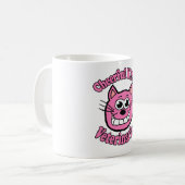 Fröhlicher Kätzchen Tierarzt Kaffeetasse (Vorderseite Links)