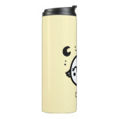Fröhlicher Kick - Kawaii Bird Line Art" Thermosbecher (Nach links gedreht)