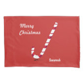 Fröhlicher Kissenbezug der Zuckerstange-| (Vorderseite)