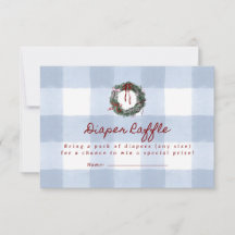Fröhlicher kleiner blauer Gingham-Kranz Windel-Raf