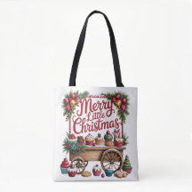 Fröhlicher Kleiner Weihnachts-Cupcake-Karren Feier