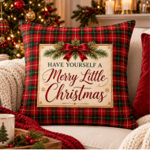 Fröhlicher Kleiner Weihnachts-Tartan Rot Grün Feie
