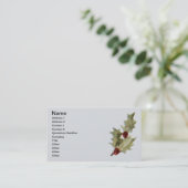 Fröhlicher kleiner WeihnachtsStrumpf Visitenkarte (Stehend Vorderseite)