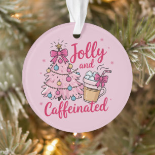 Fröhlicher & Koffeinhaltiger Kaffee Weihnachten Re Ornament