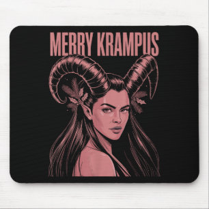 Fröhlicher Krampus Ironischer Lilith Weihnachten D Mousepad