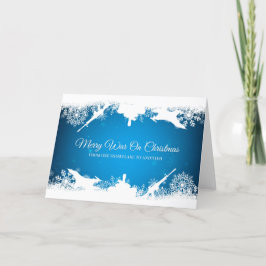 Fröhlicher Krieg auf Weihnachten, Schneeflocke Feiertagskarte