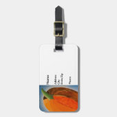 fröhlicher Kürbis Gepäckanhänger (Vorderseite vertikal)