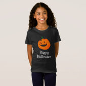 Fröhlicher Kürbis: Halloween-T - Shirt (Vorne ganz)