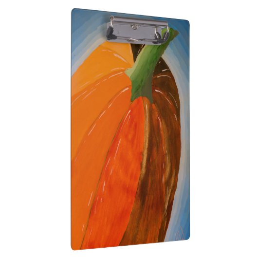 fröhlicher Kürbis Klemmbrett (Rechts)