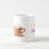 Fröhlicher Kürbis mit Kaffeetasse Herbst Comfort � (Mittel)