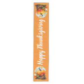 Fröhlicher Kürbis Mittelgroßer Tischläufer (Vorderseite)