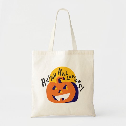 Fröhlicher Kürbis-Spaß Halloween Tragetasche (Vorne)