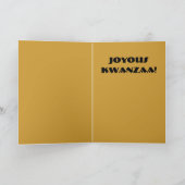 fröhlicher Kwanzaa Feiertagskarte (Innenseite)