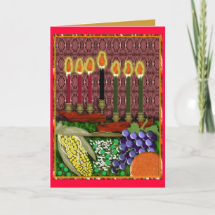 fröhlicher Kwanzaa Feiertagskarte
