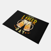 Fröhlicher Labeer-Tag Lustiger Labor Day Fußmatte (Schrägansicht)