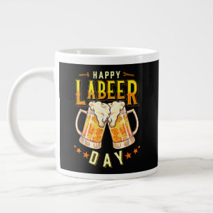 Fröhlicher Labeer-Tag Lustiger Labor Day Jumbo-Tasse