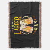 Fröhlicher Labeer-Tag Lustiger Tag der Arbeit Decke (Vorderseite Vertikal)