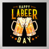 Fröhlicher Labeer-Tag Lustiger Tag der Arbeit Poster (Vorne)