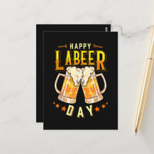 Fröhlicher Labeer-Tag Lustiger Tag der Arbeit Postkarte