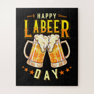 Fröhlicher Labeer-Tag Lustiger Tag der Arbeit Puzzle