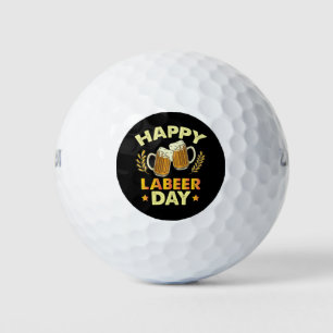 Fröhlicher Labeer-Tag Sarkastische Bierparty Tag d Golfball