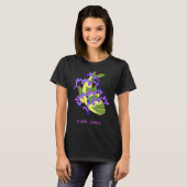 Fröhlicher Lavendelaufstieg T-Shirt (Vorne ganz)