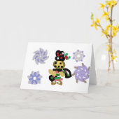 Fröhlicher Lebkuchen Karte (Gelbe Blume)