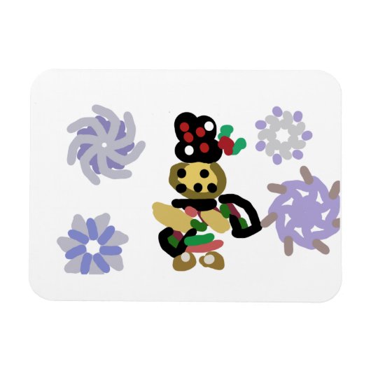 Fröhlicher Lebkuchen Magnet (Horizontal)