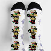 Fröhlicher Lebkuchen Socken (Oben)