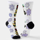 Fröhlicher Lebkuchen Socken (Gewinkelt)