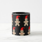 Fröhlicher Lebkuchenmann Winter Tasse (Zentrum)