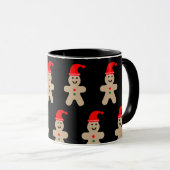 Fröhlicher Lebkuchenmann Winter Tasse (VorderseiteRechts)