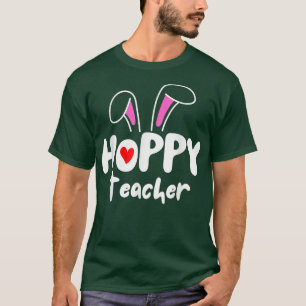 Fröhlicher Lehrer Lehrer Hase  T-Shirt