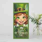 Fröhlicher Leprechaun - St. Patrick's Day Lucky Ch (Stehend Vorderseite)