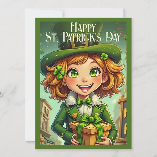 Fröhlicher Leprechaun - St. Patrick's Day Lucky Ch (Vorderseite)