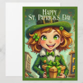 Fröhlicher Leprechaun - St. Patrick's Day Lucky Ch (Vorne/Hinten)