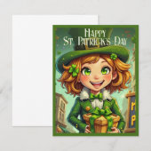 Fröhlicher Leprechaun - St. Patrick's Day Lucky Ch (Vorne/Hinten)