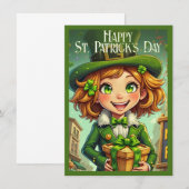 Fröhlicher Leprechaun - St. Patrick's Day Lucky Ch (Vorne/Hinten)