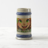 Fröhlicher Leprechaun - St. Patrick's Day Lucky Ch Bierglas (Mittel)