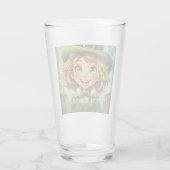 Fröhlicher Leprechaun - St. Patrick's Day Lucky Ch Glas (Rückseite)